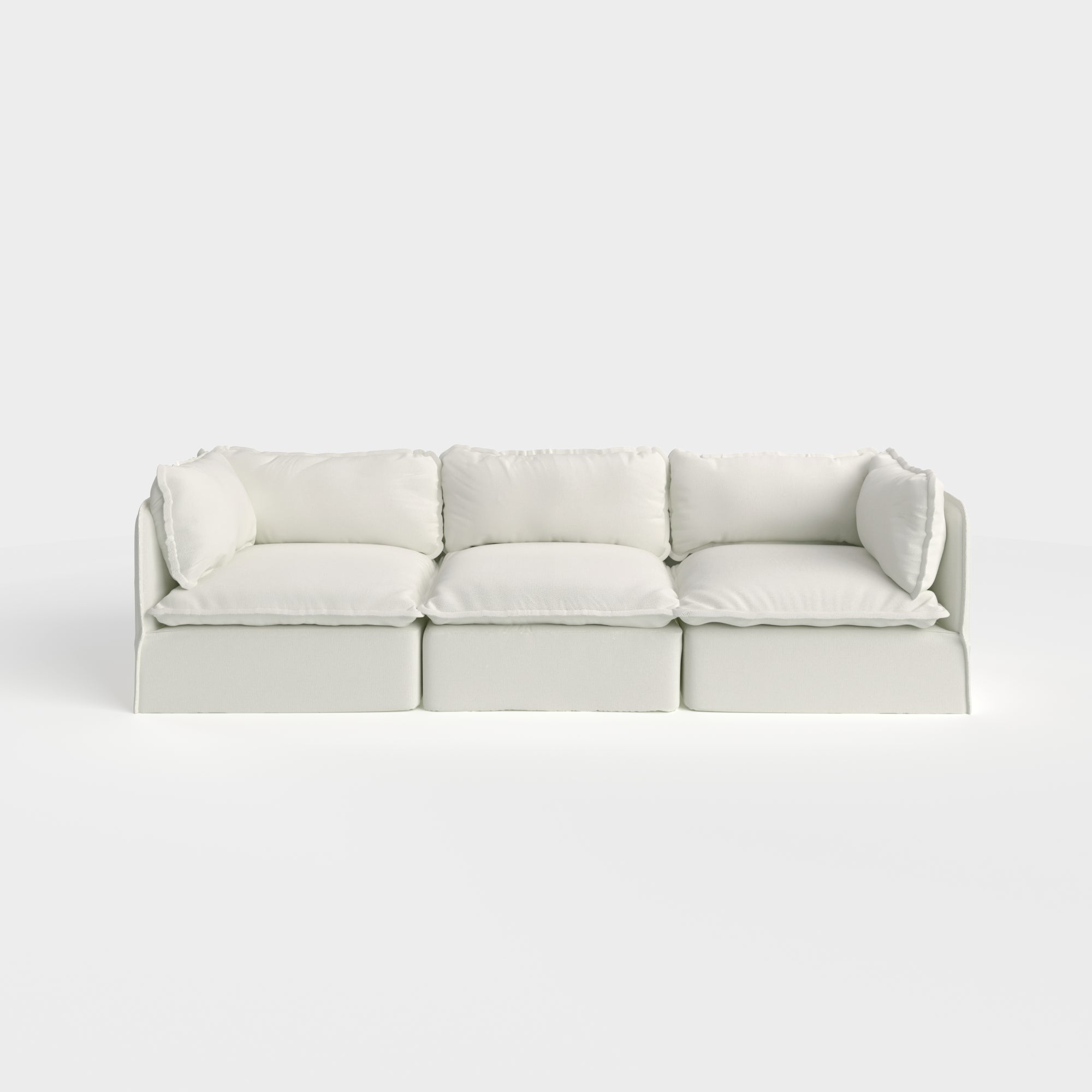 Chicory Modular Outdoor Washable 3-Seater | Classic Canvas in Cloud Quality Report