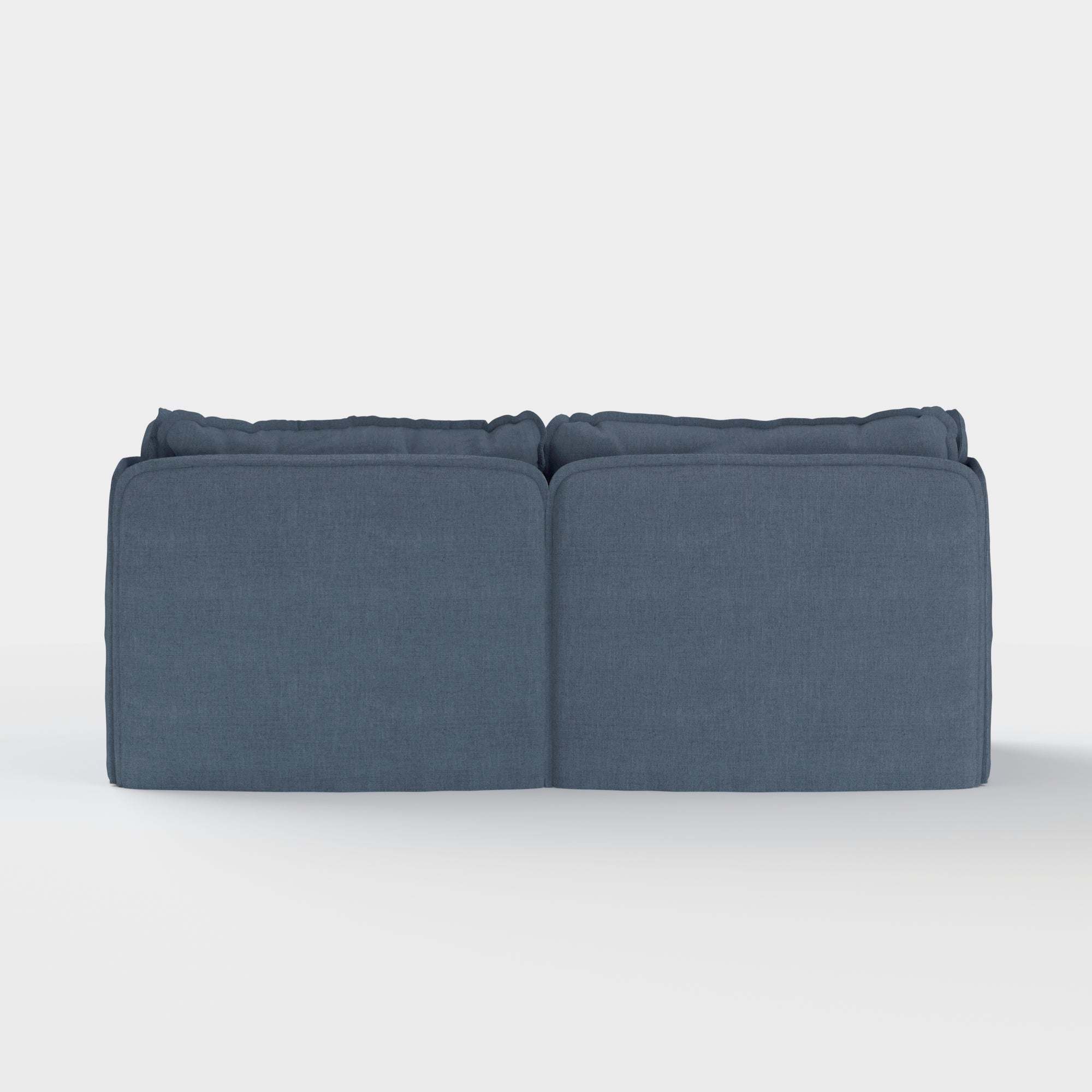 Modular Outdoor Washable 2-Seater | Classic Canvas in Ocean – Chicory