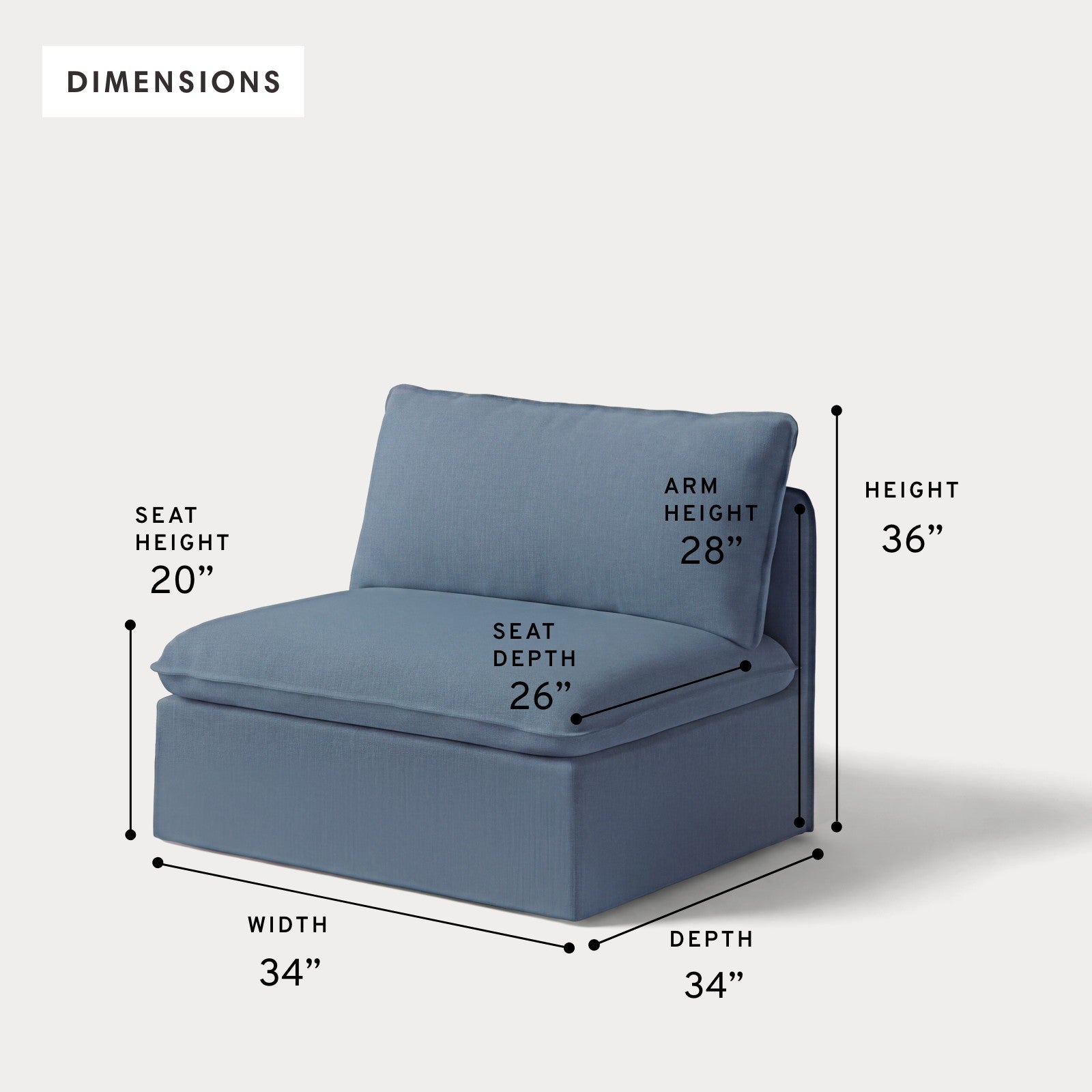 Outdoor Armless Chair - 60% OFF | Chicory