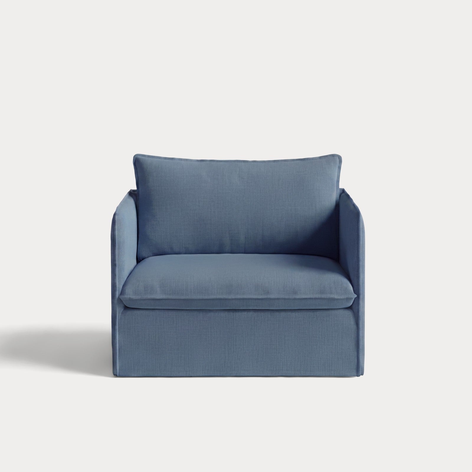 Modular Outdoor Washable Armchair | Classic Canvas in Ocean