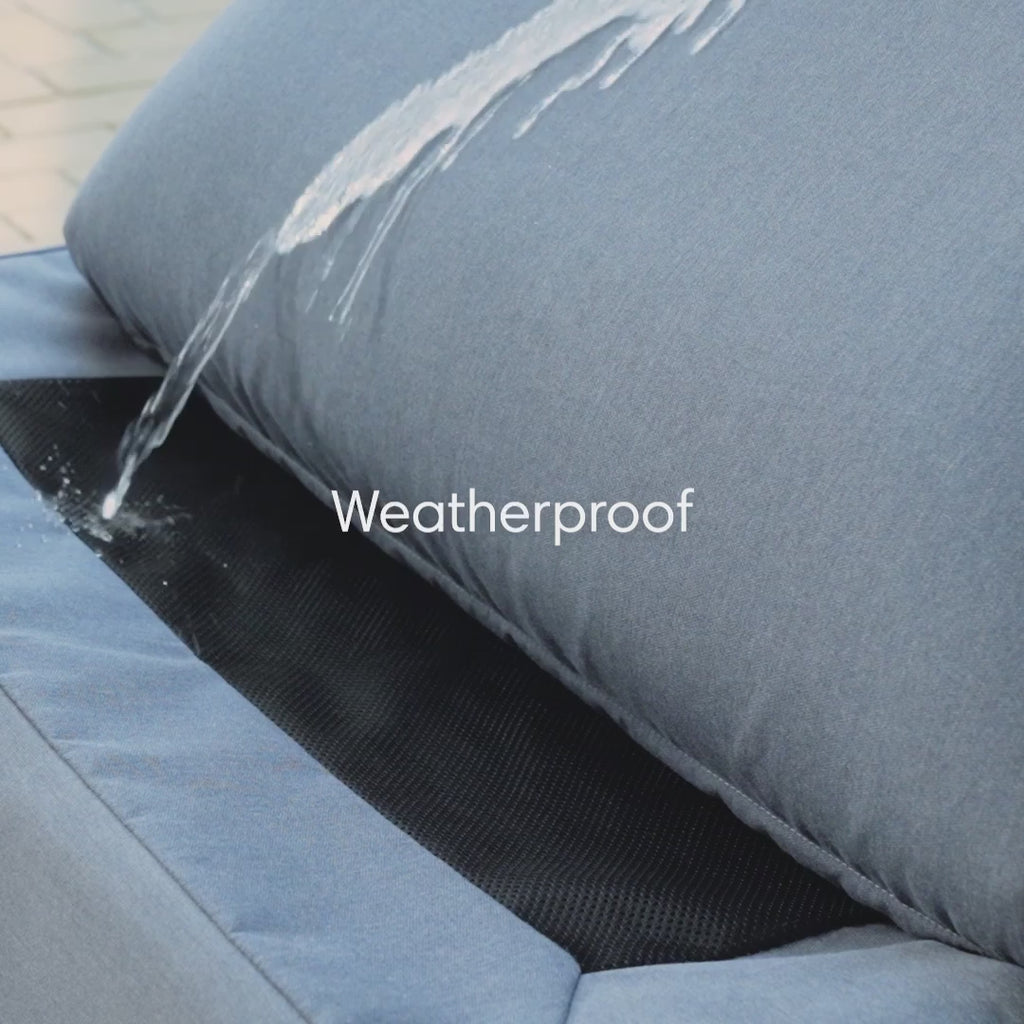 Modular Outdoor Washable 8-Seater U-Sectional | Classic Canvas in