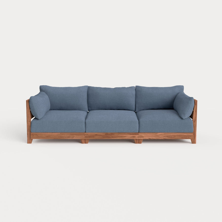 Dwell™ Modular Teak Outdoor Sofa | Classic Canvas in Ocean