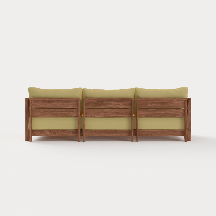 Dwell™ Modular Teak Outdoor Sofa | Classic Canvas in Sun