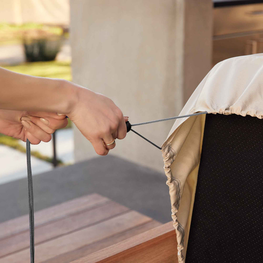 Quick-Use Outdoor Cushion Cover for Armless Chair